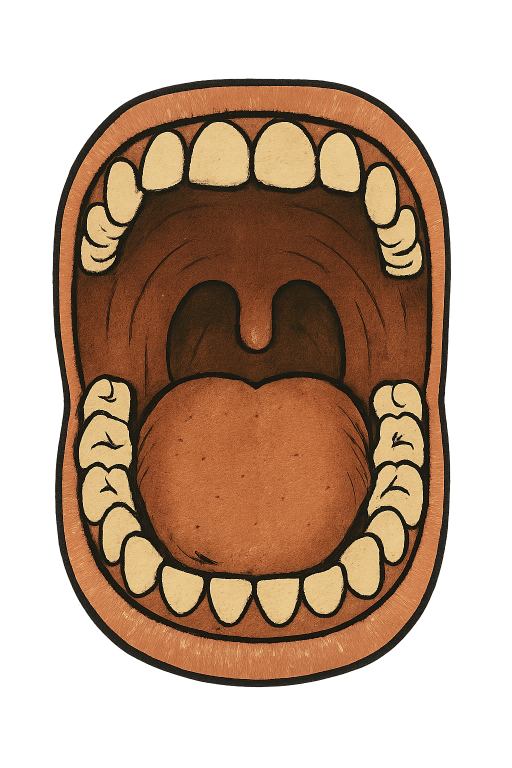 Illustration Mundraum als Teil des Ansatzrohrs beim Singen zur Klangformung, Singnastics