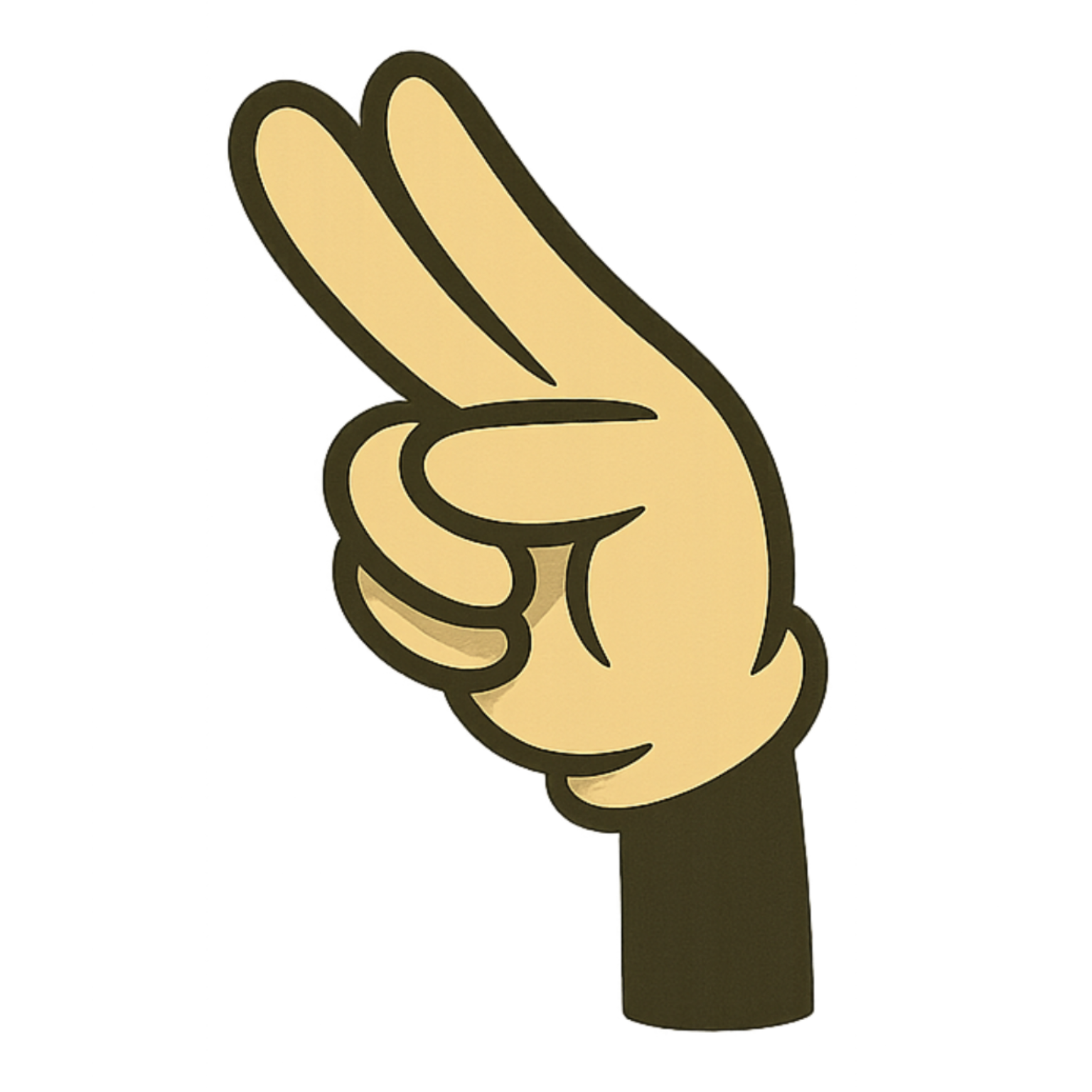 Stilisierte Estill-Handgeste: Harter Ansatz beim Singen