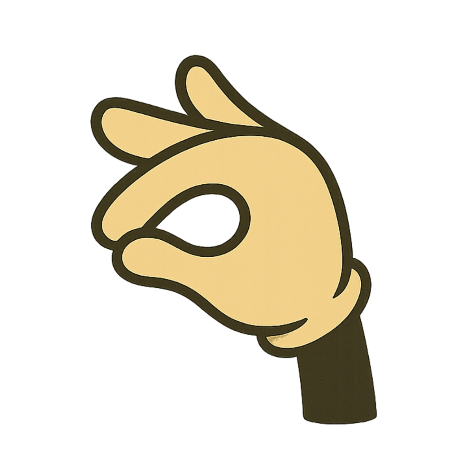 Stilisierte Estill-Handgeste: Weicher, smooth Ansatz beim Singen