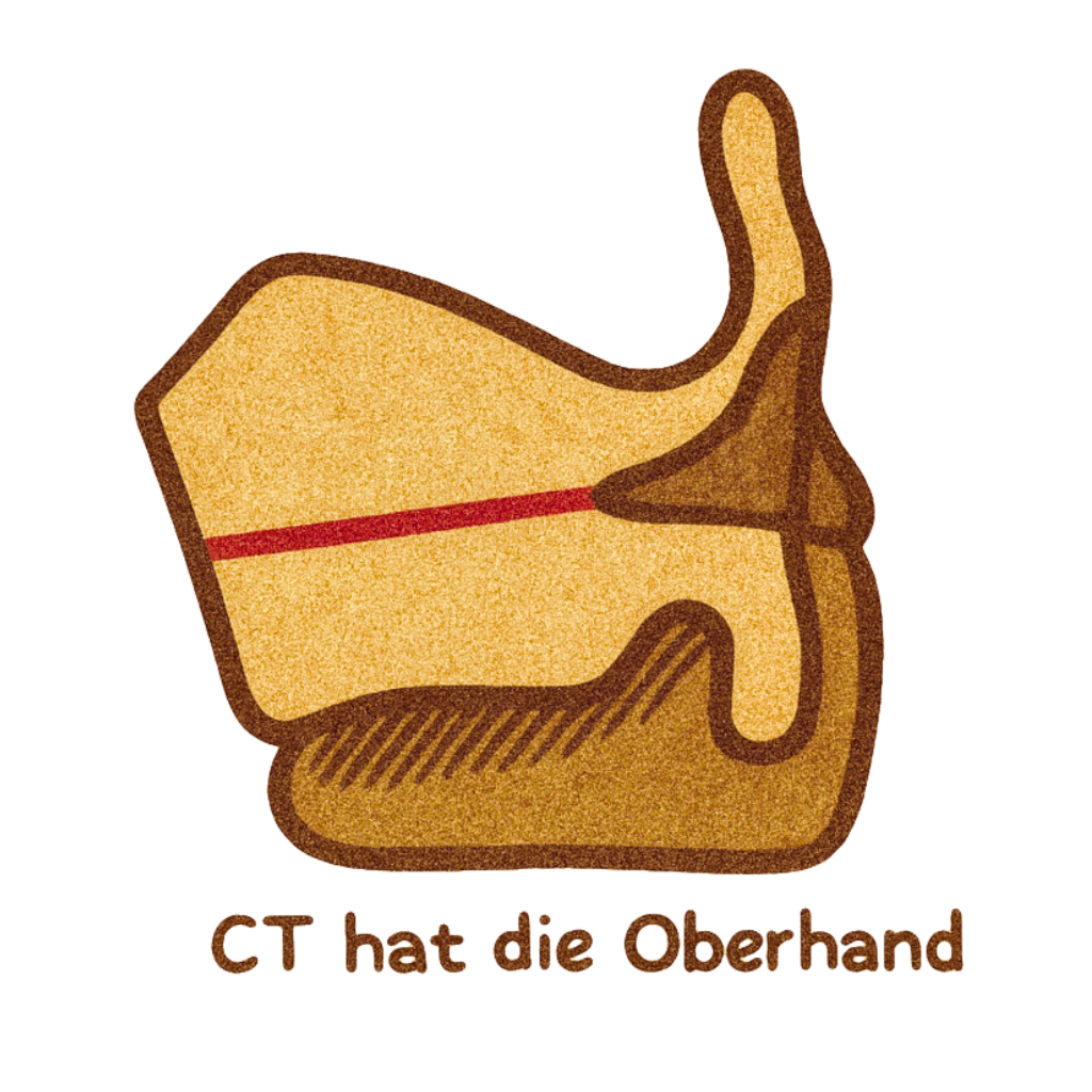 Vintage-Illustration von Singnastics, die zeigt, wie der CT-Muskel beim Singen die Oberhand hat und die Stimmlippen für hohe Töne dehnt.