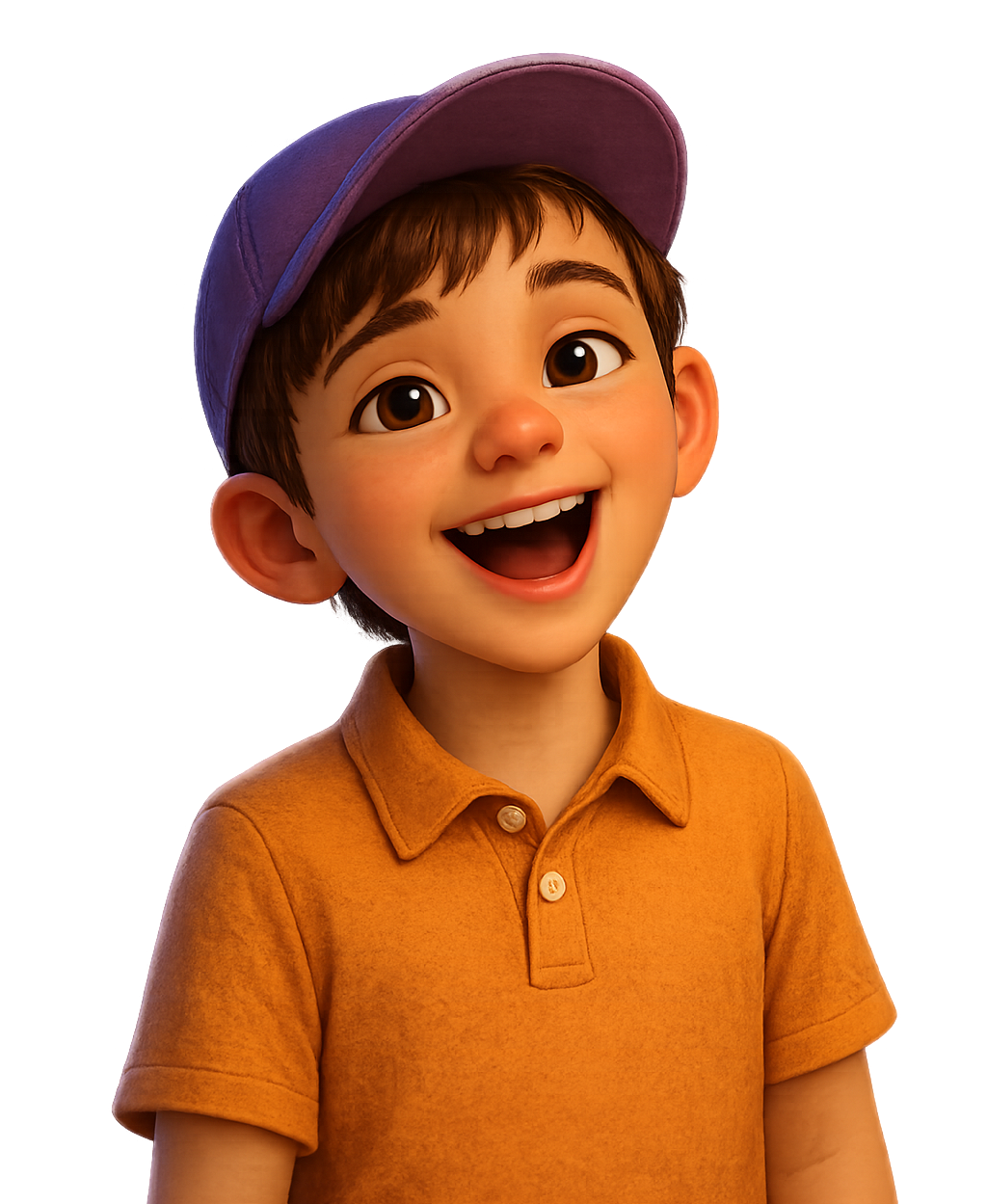 Kind singt mit geöffnetem Mund – Darstellung von Stimme und Tonbildung.